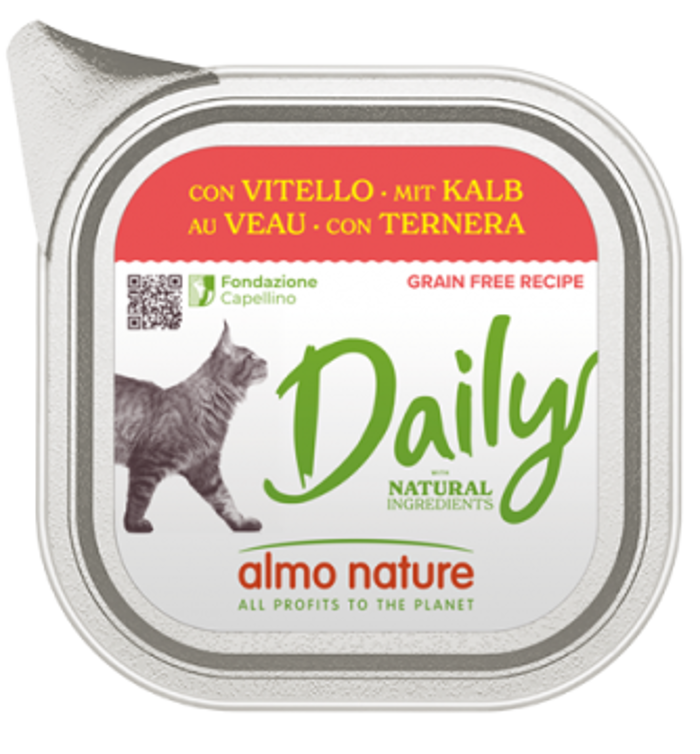 Almo Nature Grain-Free ugi Trofi Gtas se Kesedaki me Mosxaraki 100gr